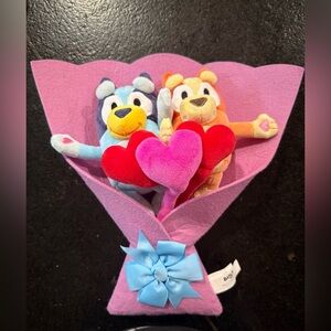Bluey & Bingo Valentine’s Day Plush Bouquet – 13” by Ruz